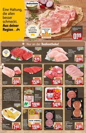 Aktueller REWE Prospekt mit Schweinefleisch, "Dein Markt", Seite 8