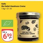 Bio Dattel-Haselnuss-Creme Angebote von KoRo bei GLOBUS Rostock für 6,99 €