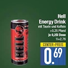 Energy Drink im EDEKA Prospekt Energy Drink von Hell im aktuellen EDEKA Prospekt für 0,69 €