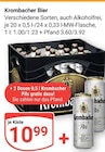 Aktuelle Krombacher Angebote bei GLOBUS in Bensheim Aktuelles Bier Angebot bei GLOBUS in Bensheim ab 10,99 €