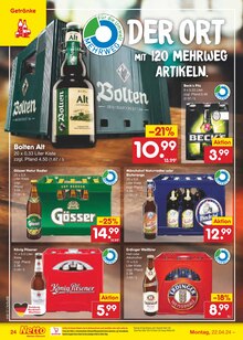Bier im Netto Marken-Discount Prospekt "Aktuelle Angebote" mit 51 Seiten (Erkelenz)
