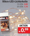 Zimmermann Wiesmoor - Mikro-LED-Lichterkette Angebot im Prospekt Mikro-LED-Lichterkette bei Zimmermann im Wiesmoor Prospekt für 0,69 €