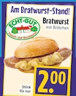 Bratwurst mit Brötchen bei EDEKA im Lollar Prospekt für 2,00 €