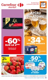 Promos Bière dans le catalogue "Carrefour market" de Carrefour Market Bière en promo dans le catalogue Carrefour Market à la page 1