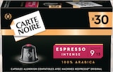 Capsules Café Aluminium Espresso N°9 Intense - CARTE NOIRE dans le catalogue Intermarché Super