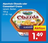 Obazda oder Camembert Creme von Alpenhain für 1,49 € bei Netto Marken-Discount im Angebot Obazda oder Camembert Creme von Alpenhain im aktuellen Netto Marken-Discount Prospekt
