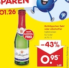 Sekt halbtrocken Angebote von Rotkäppchen bei Netto Marken-Discount Nordhausen für 0,95 €