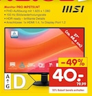 Monitor PRO MP272LNT bei Netto Marken-Discount im Kleinwallstadt Prospekt für 40,00 €