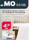 Wasserdichte Molton-Matratzen-Auflage für das Babybett im Angebot bei Netto mit dem Scottie in Dresden Wasserdichte Molton-Matratzen-Auflage für das Babybett Angebote bei Netto mit dem Scottie Dresden für 4,99 €