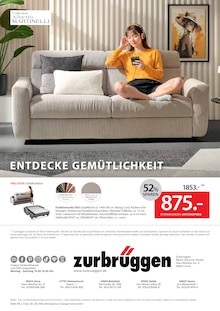 Sitzmöbel im aktuellen Zurbrüggen Prospekt (Gelsenkirchen) Sitzmöbel im Zurbrüggen Prospekt "Schlafsofa Spezial" mit 4 Seiten (Gelsenkirchen)