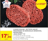 Viande bovine : bifteck haché provenant de morceaux dénervés, dégraissés - Jean Rozé - Intermarché Hyper Viande bovine : bifteck haché provenant de morceaux dénervés, dégraissés - Jean Rozé à 17,90 € dans le catalogue Intermarché Hyper