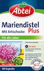 Mariendistel Plus mit Artischocke von Abtei für 4,29 € bei Rossmann im Angebot Mariendistel Plus mit Artischocke von Abtei im aktuellen Rossmann Prospekt