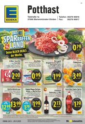 Aktueller EDEKA Supermarkt Prospekt in Marienmünster und Umgebung, "Aktuelle Angebote" mit 24 Seiten, 24.11.2025 - 29.11.2025