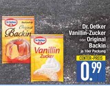 Vanillin-Zucker Angebote von Dr. Oetker bei EDEKA Straubing für 0,99 €