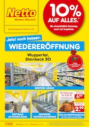 Aktueller Netto Marken-Discount Wuppertal Prospekt "Wiedereröffnung - 10% auf ALLES" mit 4 Seiten