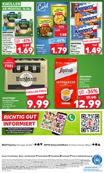 Warsteiner im Kaufland Prospekt "Aktuelle Angebote" mit 54 Seiten (Dachau)