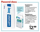 Spachtelmasse „Uniflott“ oder Spachtelmasse „Uniflott imprägniert“ von Knauf für 12,99 € bei Hellweg im Angebot Spachtelmasse „Uniflott“ oder Spachtelmasse „Uniflott imprägniert“ von Knauf im aktuellen Hellweg Prospekt