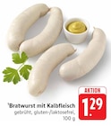 Bratwurst mit Kalbfleisch Angebote bei E center Waiblingen für 1,29 €