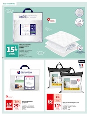 Promos Oreiller Ergonomique dans le catalogue "Cap sur le blanc" de Auchan Hypermarché à la page 28