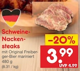 Schweine-Nackensteaks im aktuellen Netto Marken-Discount Prospekt