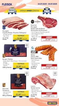 Rindfleisch im aktuellen METRO Prospekt (Bochum) Rindfleisch im METRO Prospekt "Wochenangebote + Metro Markets" mit 28 Seiten (Bochum)
