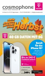 Aktueller cosmophone weitere GeschĂ€fte Prospekt fĂŒr Hannover 04.10.2023 - 31.10.2023 cosmophone Prospekt fĂŒr Hannover mit 8 Seiten