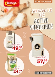 Aktueller Zookauf Prospekt mit Hundefutter, "Spielspaß pur für aktive Vierbeiner!", Seite 1