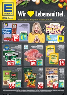 EDEKA Prospekt der Woche "Wir lieben Lebensmittel!" Seite 1, 08.06.2026 bis 13.06.2026 für Waldershof Aktueller EDEKA Prospekt "Wir lieben Lebensmittel!" Seite 1 von 28 Seiten für Waldershof