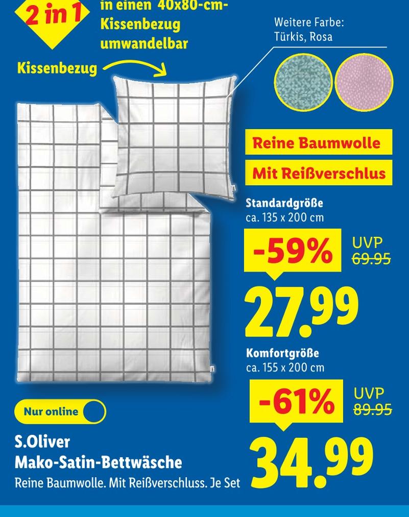 Mako-Satin-Bettwäsche