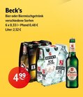 Bier oder Biermischgetränk Angebote von Beck’s bei Getränke Hoffmann Hof für 4,99 €