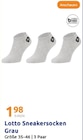 Sneakersocken Grau Angebote von Lotto bei Action Recklinghausen für 1,98 €