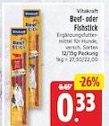 Beef Stick von Vitakraft für 0,33 € bei EDEKA im Angebot Beef Stick von Vitakraft im aktuellen EDEKA Prospekt