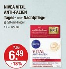 VITAL ANTI-FALTEN Tages- oder Nachtpflege Angebote von NIVEA bei V-Markt Memmingen für 6,49 €