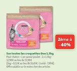 Promo 2ème à -40% sur toutes les croquettes One 1,5kg à  dans le catalogue Maxi Zoo à Erstein