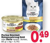 Gold Zarte Häppchen mit Lachs und Huhn Angebote von Purina Gourmet bei E center Mainz für 0,49 €