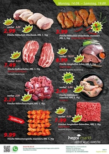 Hackfleisch im aktuellen Hepsi Markt Prospekt (Wuppertal) Hackfleisch im Hepsi Markt Prospekt "IHR TĂśRKISCHER SUPERMARKT" mit 12 Seiten (Wuppertal)