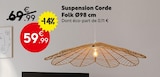 Suspension Corde Folk Ø98 cm à 59,99 € dans le catalogue Maxi Bazar