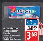 Toilettenpapier klassik Angebote von Gut&Günstig bei EDEKA Potsdam für 3,68 €