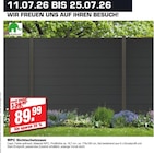 WPC Sichtschutzzaun Capri bei bauSpezi im Ebermannstadt Prospekt für 89,99 €