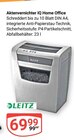 Aktenvernichter IQ Home Office Angebote von Leitz bei GLOBUS Erlangen für 69,99 €