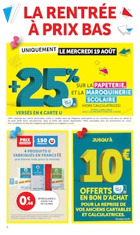 Catalogue Super U de la semaine 33, "SUPER U", page 2, 11/08/2026 - 30/08/2026 Prospectus Super U en cours, "SUPER U", page 2 sur 28