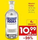 Vodka von Absolut im aktuellen Netto Marken-Discount Prospekt für 10,99 €