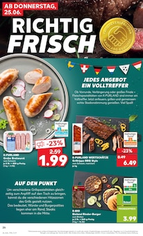 Bratwurst im Kaufland Prospekt "Hier bin ich richtig" mit 67 Seiten (Nürnberg)