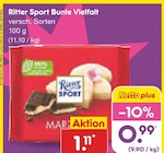 Bunte Vielfalt im Angebot bei Netto Marken-Discount in Düsseldorf Bunte Vielfalt Angebote von Ritter Sport bei Netto Marken-Discount Düsseldorf für 0,99 €