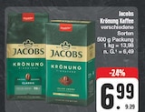 Krönung Kaffee im Angebot bei EDEKA in Amberg Krönung Kaffee Angebote von Jacobs bei EDEKA Amberg für 6,99 €