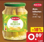 Maiskölbchen Angebote von Beste Ernte bei Netto Marken-Discount Siegen für 0,89 €