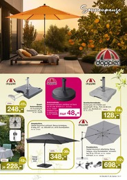 Sonnenschirm im Möbel Inhofer Prospekt "IHR WOHLFÜHLORT UNTER FREIEM HIMMEL" auf Seite 17