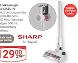 SV12AEU-W Akku-/Handstaubsauger Angebote von Sharp bei GLOBUS Oberursel für 129,00 €
