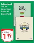 Collegeblock im Angebot bei GLOBUS in Gießen Collegeblock Angebote bei GLOBUS Gießen für 1,49 €