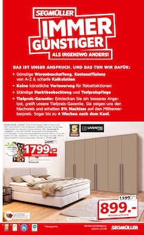 Matratze im Segmüller Prospekt "Segmüller Highlight Angebote" mit 42 Seiten (Augsburg)